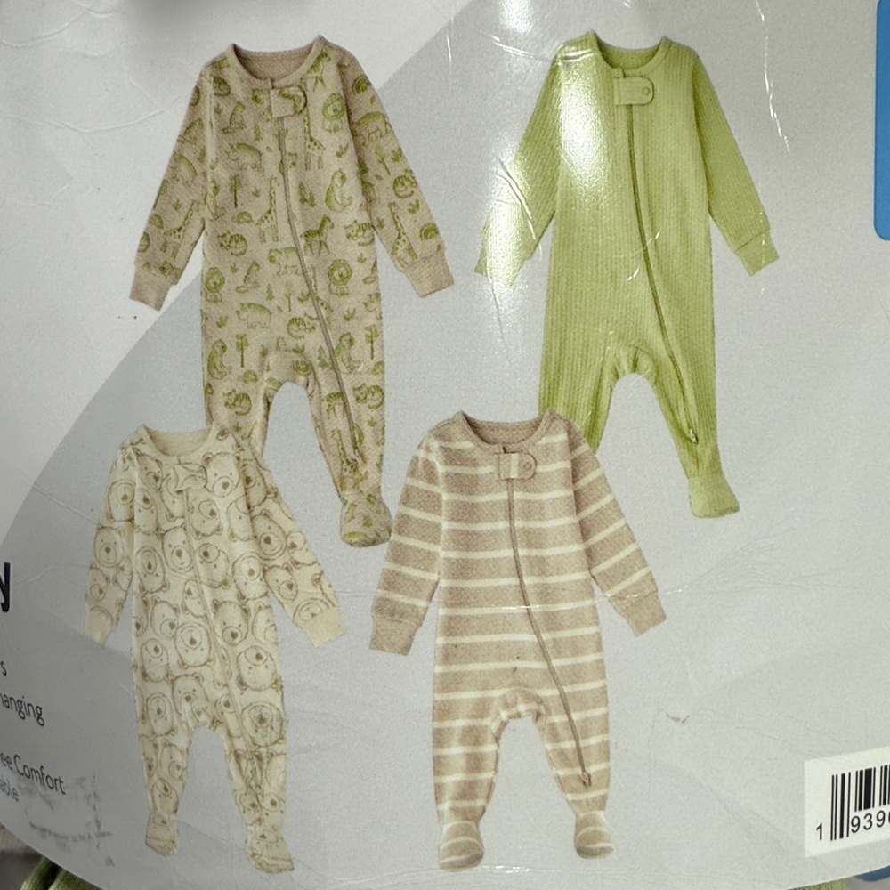adidas Kids Pajamas Nightgowns - Cream, Green, Beige